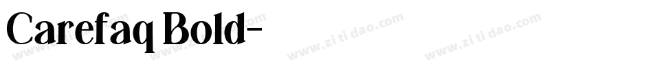 Carefaq Bold字体转换